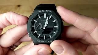 5611 Module AnalogDigital Features of Casio GShock GA2100 Carbon Core Guard [upl. by Diao]