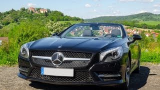 Mercedes SL 500  Startup Revving hard Accelerations and Flybys Full HD [upl. by Orban]