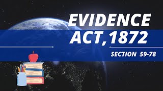 Section 5978 of Evidence Act1872 [upl. by Hovey]