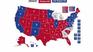 2028 Election Prediction  JD Vance vs Josh Shapiro [upl. by Hardie599]