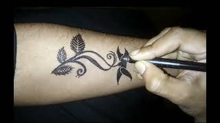 Tattoo Making Ideas  DIY tattoo at home  Temporary Tattoo Ideas 🌿🌼tattooart [upl. by Swithbert]