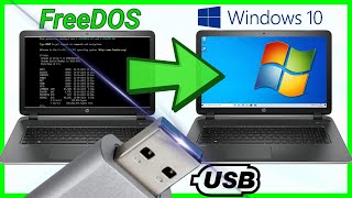 Installing Windows 10 on a FreeDOS Laptop COMPLETE GUIDE in English [upl. by Valaria382]