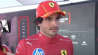 Carlos Sainz Its a big day for Ferrari  Post Race Interview US GP 2024 [upl. by Najed]