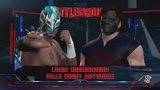 WWE 2K16  Fenix vs Matanza Cueto Lucha Underground Championship [upl. by Esydnac]