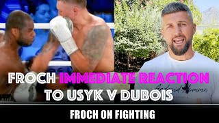 A LEGITIMATE low blow Carl Froch’s immediate reaction to Usyk v Dubois [upl. by Stanislaw]