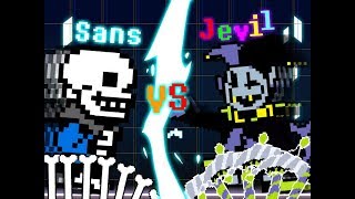 Deltarune  Undertale Epic Battle  Sans VS Jevil Animation [upl. by Atalayah]