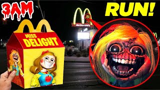 DO NOT ORDER MISS DELIGHT HAPPY MEAL FROM MCDONALDS AT 3AM POPPY PLAYTIME CHAPTER 3 TOYS [upl. by Anolla]