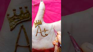 A S letter mehndi design ❤️viralvideo trending mehndi video shots [upl. by Claudell]