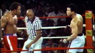 George Foreman vs Muhammad Ali  Oct 30 1974  Entire fight  Rounds 1  8 amp Interview [upl. by Ynohtnakram]