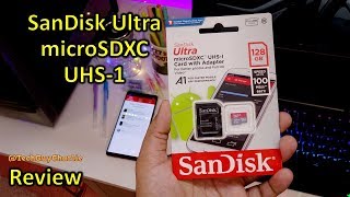 128GB SanDisk ultra microSDXC UHS1 card speed and 4K video recording test and review [upl. by Cristina669]