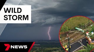 Wild weather hits large parts of Australia’s east coast  7 News Australia [upl. by Assehc]