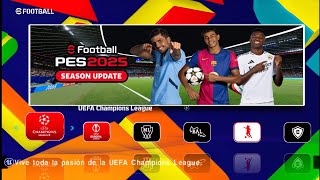 Descargar Nuevo eFootball PES 2025 V25 para AndroidMóvil ppsspp Con Narración en Español [upl. by Amalbergas]