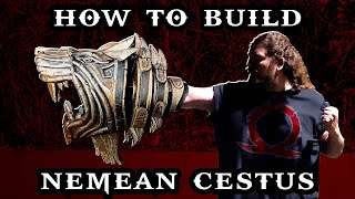 HOW TO BUILD NEMEAN CESTUS  COMO FAZER MANOPLA DO HERCULES GOD OF WAR 3 DIY COSPLAY PROP TUTORIAL [upl. by Raychel221]