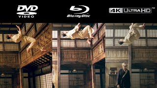 The Matrix Resolutions  DVD vs BLURAY vs 4K  Kung Fu Fight Scene Format Comparison [upl. by Py15]