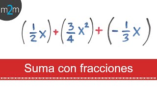 Suma de expresiones algebraicas │ fracciones [upl. by Sucramad544]