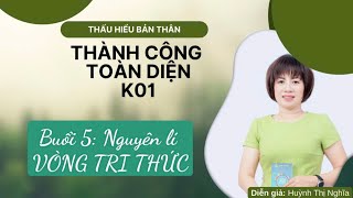 K01B5 Nguyên lí VÒNG TRI THỨC THẤU HIỂU BẢN THÂN  THÀNH CÔNG TOÀN DIỆN [upl. by Amasa]