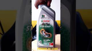 Castrol Active StopStart 4T 10w30 Mineral Motorcycle Oil shorts [upl. by Itoc]