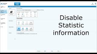 Disable Statistic information [upl. by Ardnael258]