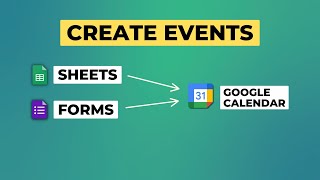 Automatically Create Google Calendar Events from Google Sheets  Google Forms [upl. by Denney662]