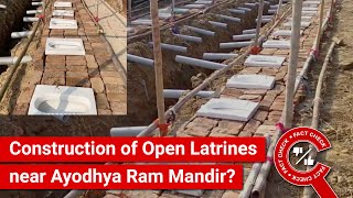 FACT CHECK Viral Video Shows Construction of Open Latrines near Ayodhya Ram Mandir [upl. by Ojadnama]