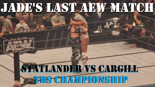 Jade Cargills Final AEW Match Vs Kris Statlander 91323  TBS Championship [upl. by Tortosa]