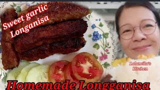 Homemade Skinless Garlic and Sweet LonganisaSmall Home Business [upl. by Oneill]