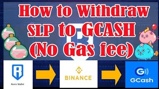 How to Withdraw SLP to GCASH No Gas fee step by step Tutorial [upl. by Joete413]