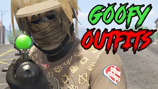 Keking Tryhards With RANDOM GOOFY OUTFITS GTA 5 Online [upl. by Adnawaj]