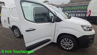 LA69ZSO Citroen Berlingo 15 1000 Enterprise M L1 BlueHDI 101 bhp Euro 6 Diesel in White 28k  FSH [upl. by Reggi125]