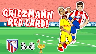 🔴23 GRIEZMANN SENT OFF🔴 Ateltico Madrid vs Liverpool Champions League Goals Highlights Salah [upl. by Eidnil]