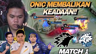 ONIC BANGKIT KEMBALI  ONIC VS EVOS MATCH 1  MPL S12 [upl. by Ahsik]