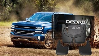 OEDRO Upgraded Front amp Rear Mud Flaps  20142018 Chevy Silverado 1500 [upl. by Ymor]