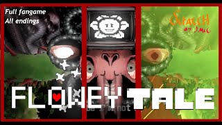 FLOWEYTALE Au Omega Flowey fightAll EndingsEaster eegsNo deaths Scratch [upl. by Eniaj]