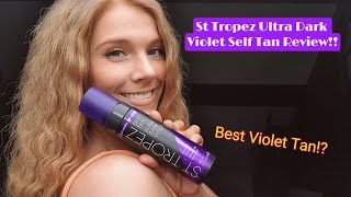 NEW St Tropez Ultra Dark Violet Self Tan Review [upl. by Daraj]