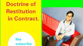 Doctrine of Restitution in Contract By Prakash Pandey [upl. by Midis525]