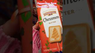 Pepperidge Farm chessmen cookies cookies pepperidgefarm christmas holidayflavor shorts yum [upl. by Ynaffat173]