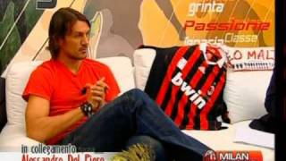 PAOLO MALDINI a quotSegni Particolariquot su Milan Channel 22052009 2 di 6 [upl. by Ennaeilsel]