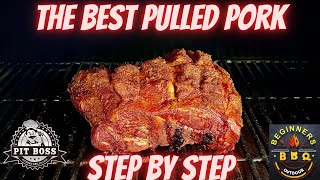 Pit boss pulled pork  how to make smoke pulled pork on pellet grill [upl. by Anthia]