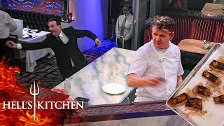 Chef Ramsay Starts Throwing Burned Food  Hells Kitchen [upl. by Liederman]