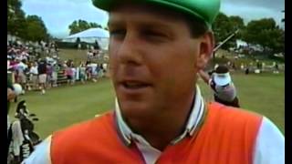 1991 US Open  Payne Stewart Interview on the Range  3rd Round [upl. by Attiuqal]