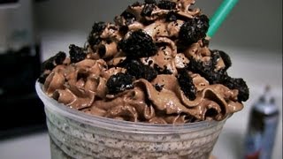 How To Make A Starbucks Mocha Cookie Crumble Frappuccino [upl. by Bunde]