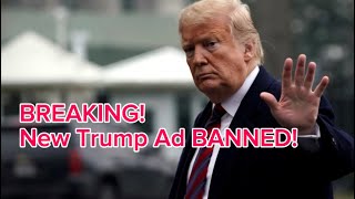 New Trump Ad HAMMERING Biden Gets BANNED [upl. by Harbot]