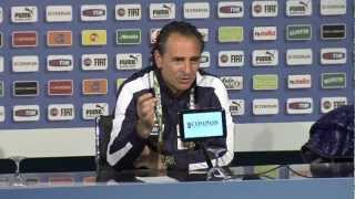 Cesare Prandelli talks ahead of crucial Group C clash with Ireland [upl. by Inttirb]