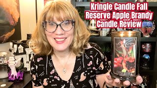 Kringle Candle Fall Reserve Apple Brandy Candle Review [upl. by Ajat697]