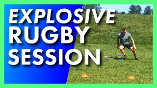 Intense Rugby Speed Agility and Cardio Session  Axe Rugby [upl. by Ulda]