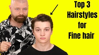 Top 3 Hairstyles for Straight Hair  TheSalonGuy [upl. by Arvo691]