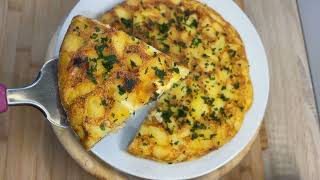 Omelette au pomme de terre عجة البطاطس [upl. by Tenney]