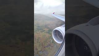 Flying in the clouds And landing in Tromsø Norway [upl. by Ernest]