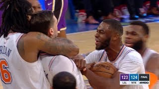 Mario Hezonja Denies LeBron James GAMEWINNER  Lakers vs Knicks  March 17 2019 [upl. by Efioa]