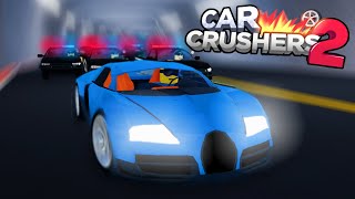 ROBLOX  Car Crushers 2 Random Moments 32 ft CC2 Youtubers [upl. by Oiluarb]